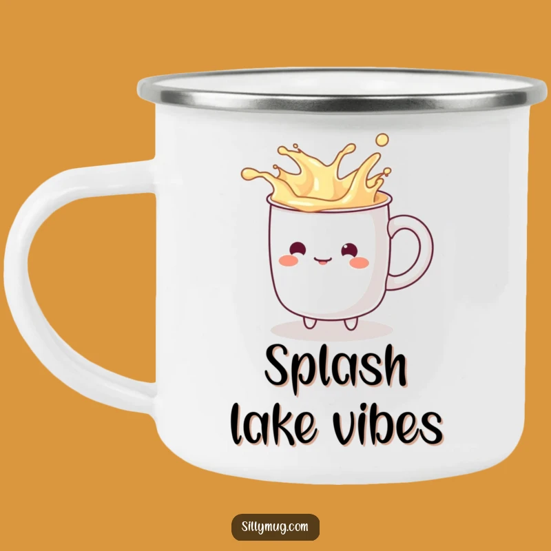 Durable Funny Splashy Mug: Outdoor Kawaii Character Cup, Adventure Gift