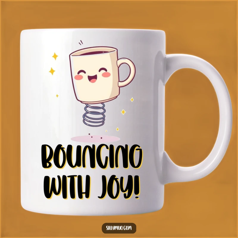 Funny Bouncing Mug Sparkle - Hilarious Happy Spring Action Gift