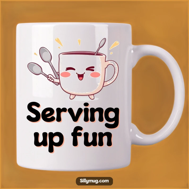 Funny Winking Mug Juggler Mug - Hilarious Kitchen Antics for a Playful Gift!