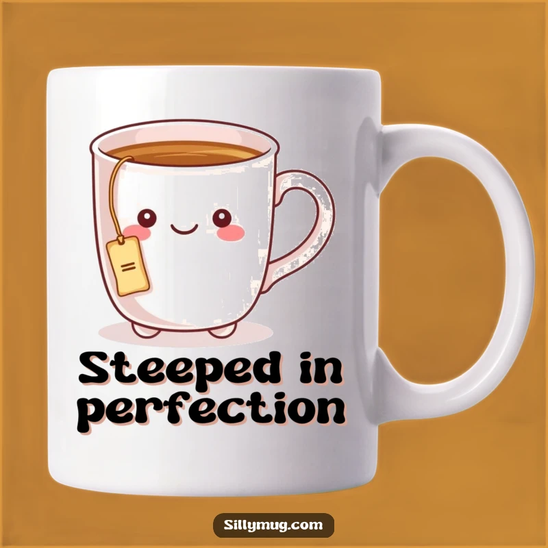 Funny Kawaii Mug Tea Time Trouble Mug: A Cozy Comical Gift!