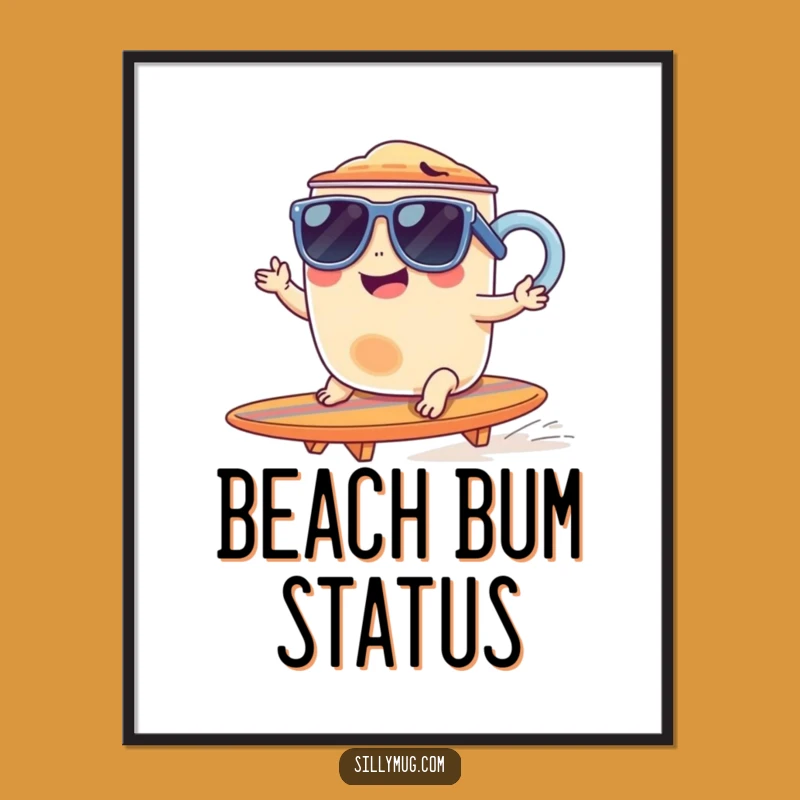 Funny Giggling Mug Surf Digital Art - Instant Hilarious Cool Decor