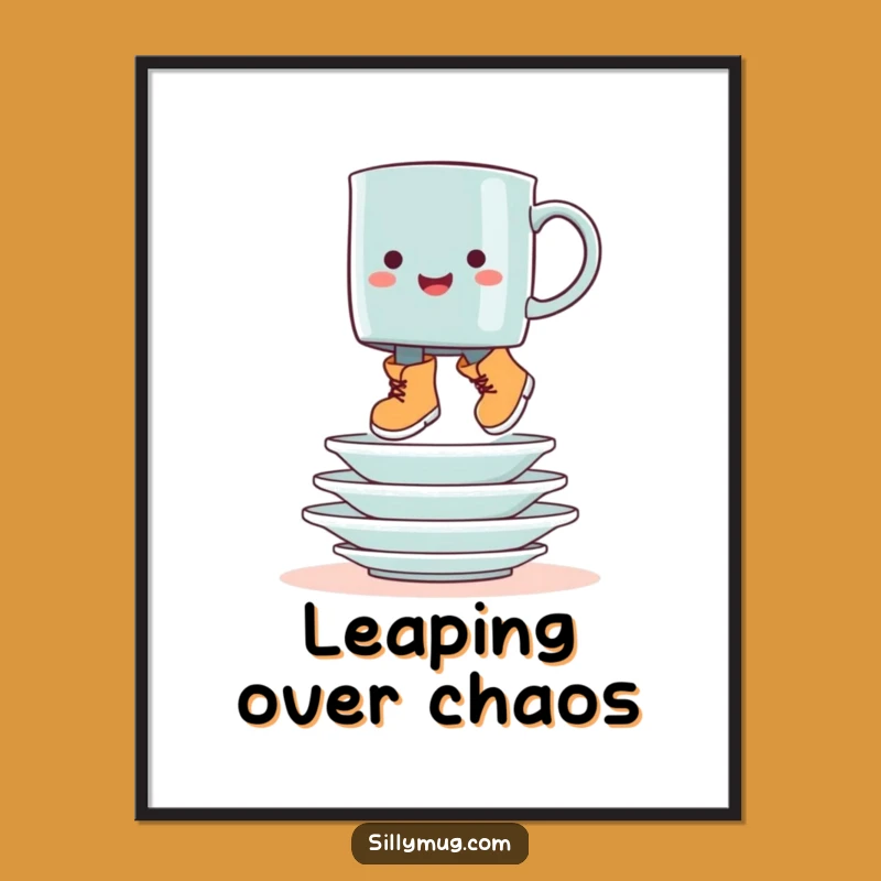 Funny Booted Mug Hop Digital Art - Instant Whimsical Decor for Humorous Homes!