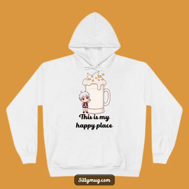 Funny Giant Mug Pose Hoodie: Cozy and Hilarious Apparel for the Dedicated Coffee Enthusiast