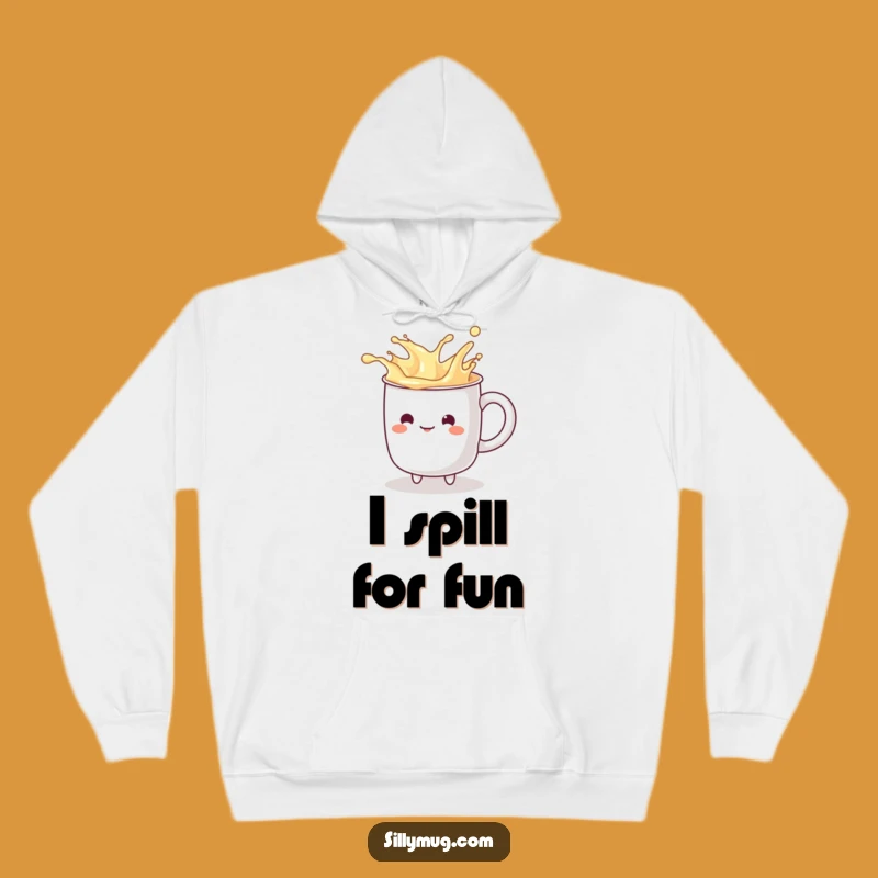 Cozy Funny Splashy Mug Hoodie: Playful Character, Warm & Witty Gift