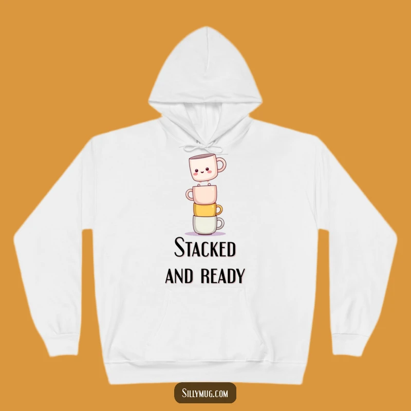 Cozy Funny Kawaii Mug Balance Hoodie: Stay Grounded (or Not!)