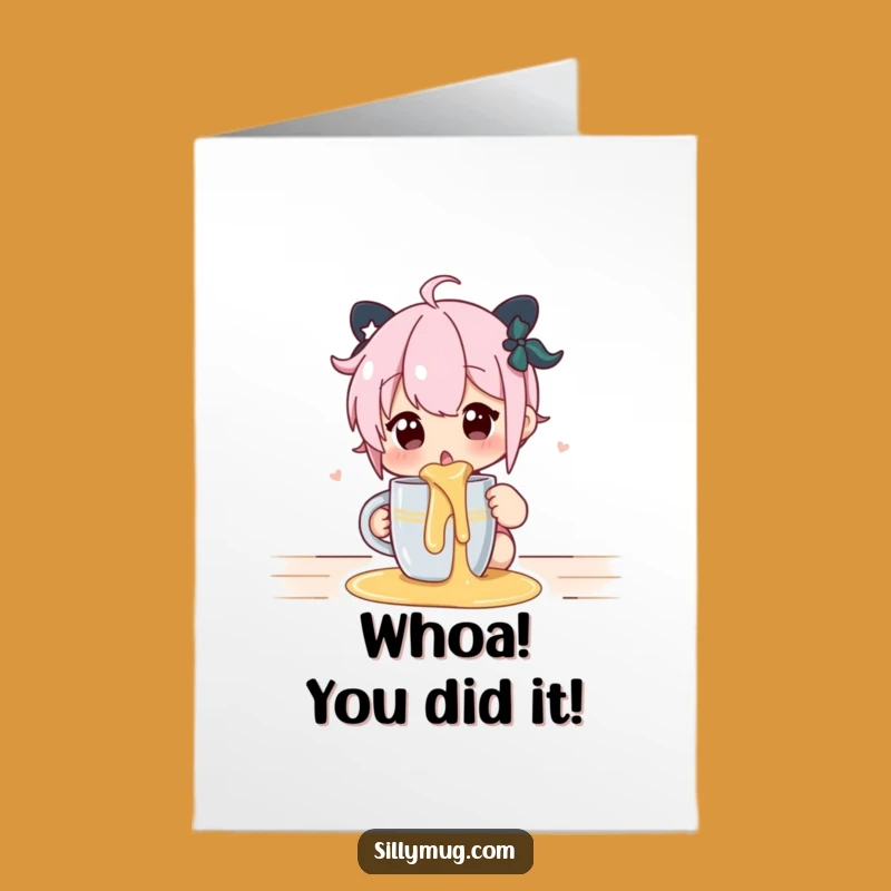 Free Printable Congrats Card: Funny Oops Moment Downloadable Gift