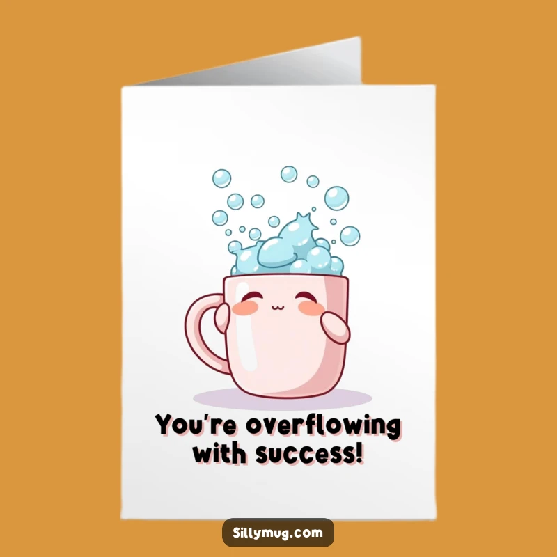 Free Printable Congrats Card: Funny Bubble Overflow Downloadable Gift
