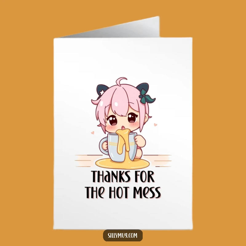 Free Printable Thank You Card: Funny Spilled Surprise Downloadable Gift