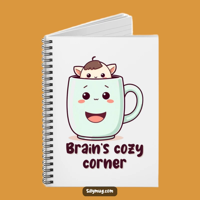 Kawaii Mug Peek Notebook: Funny Journal for Creative Ideas