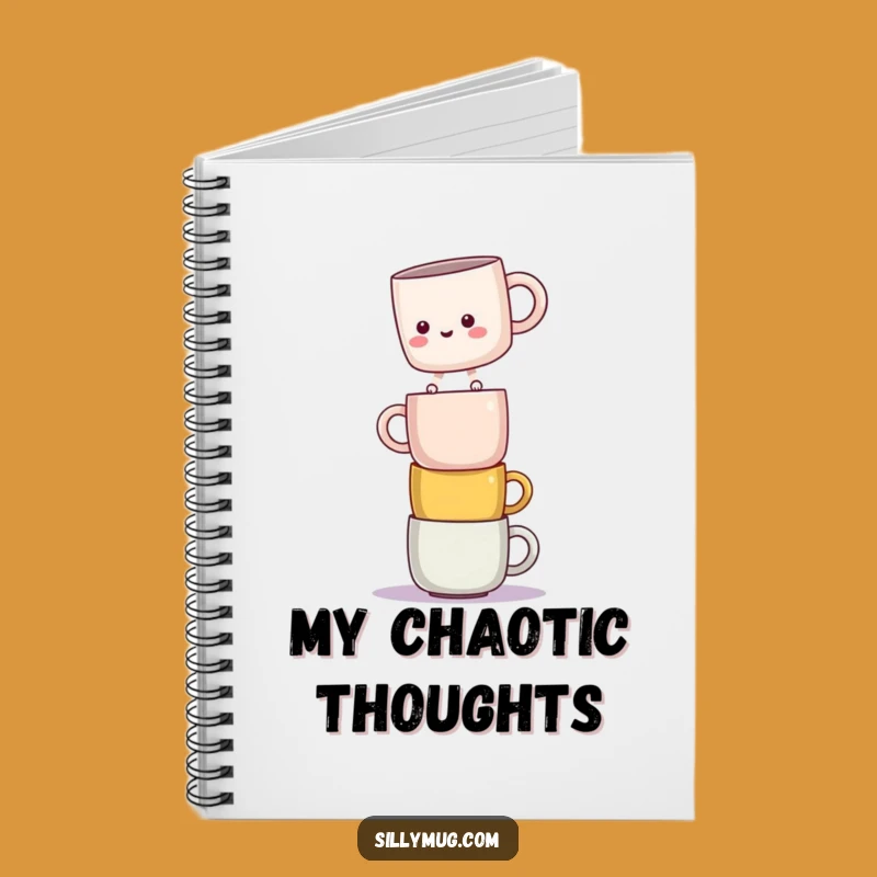 Funny Kawaii Mug Balance Notebook: Jot Down Your Wobbly Ideas!