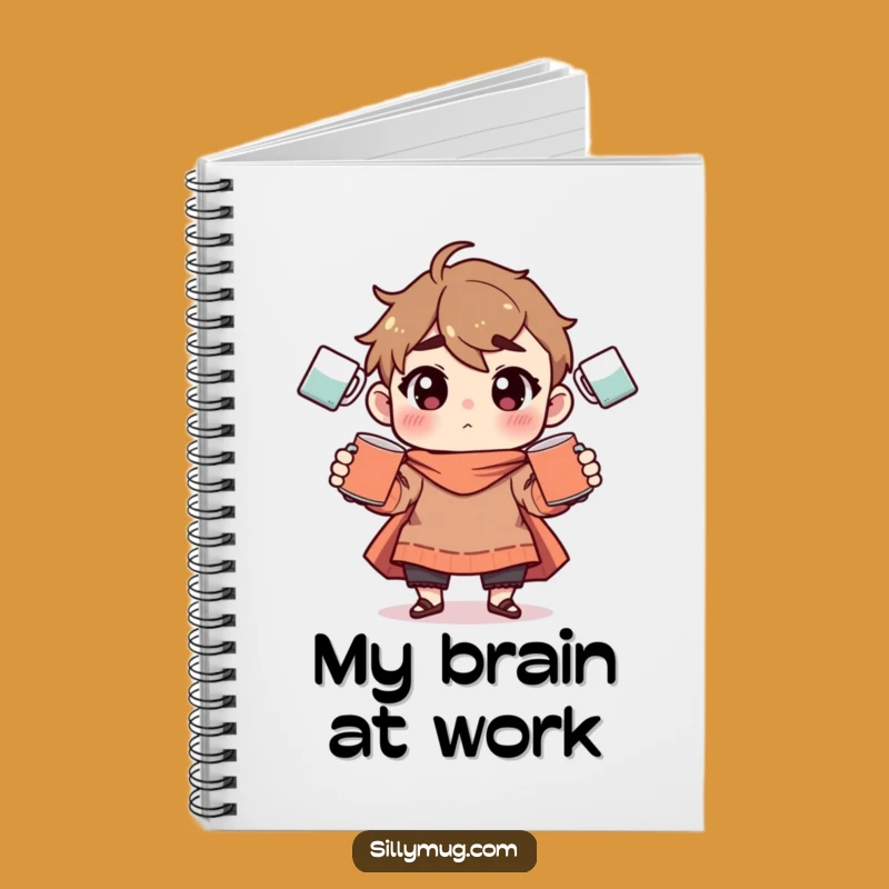 Funny Mug Juggling Notebook: Jot Down Ideas with Humor, Perfect Gift for Students