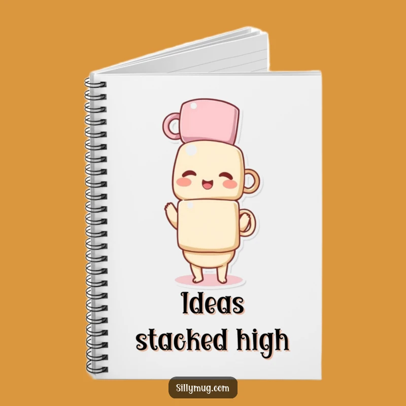 Giggling Kawaii Mug Balance Notebook: Funny Journal for Daily Doodles