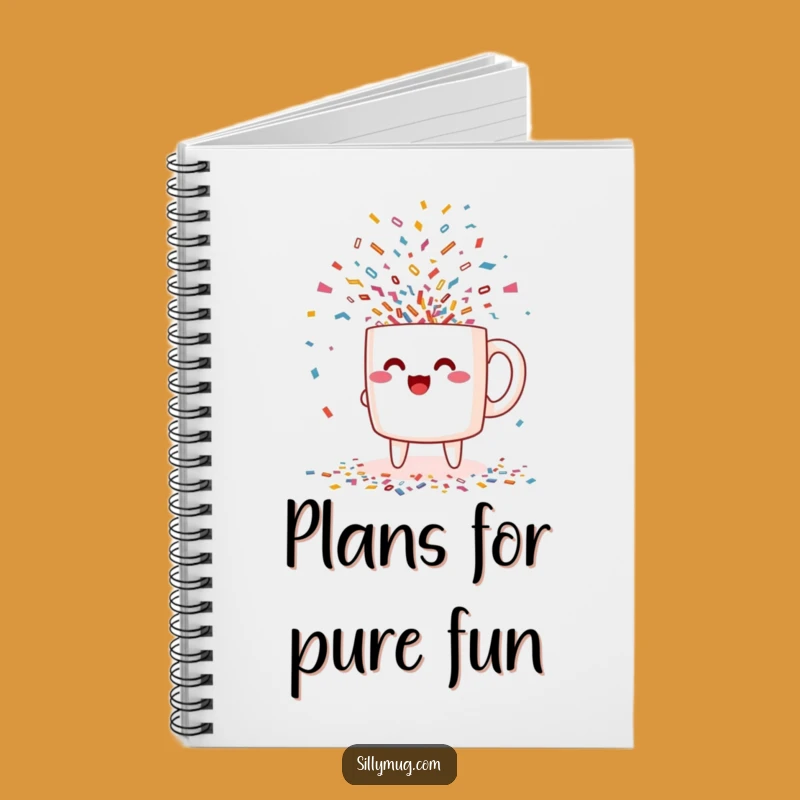 Funny Excited Kawaii Confetti Notebook: Jot Down Ideas with Festive Fun and Humor