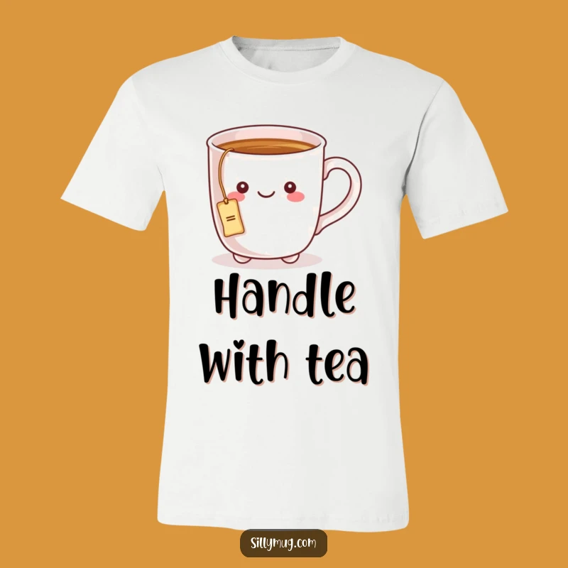 Funny Kawaii Mug Tea Bag T-Shirt: Wear Your Brewing Humor!