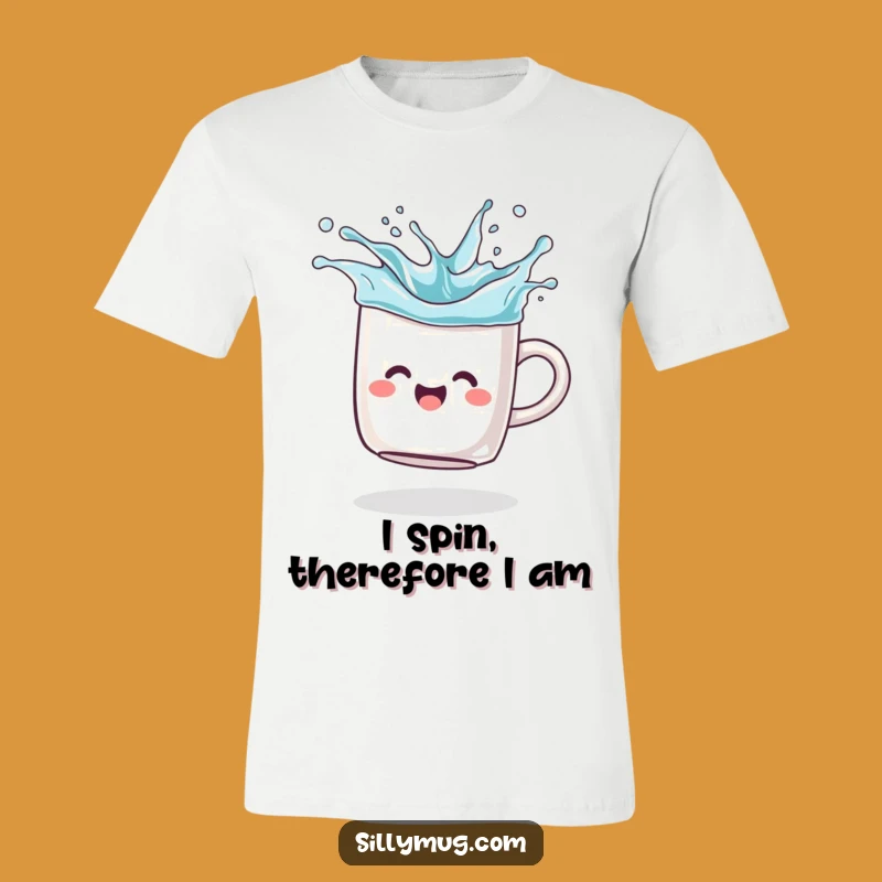 Funny Spinning Mug T-Shirt - A Hilarious Graphic Tee for Fun Lovers