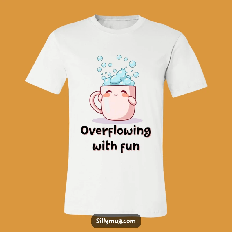Funny Bubble Overflow T-Shirt: Playful Apparel for Fun Lovers